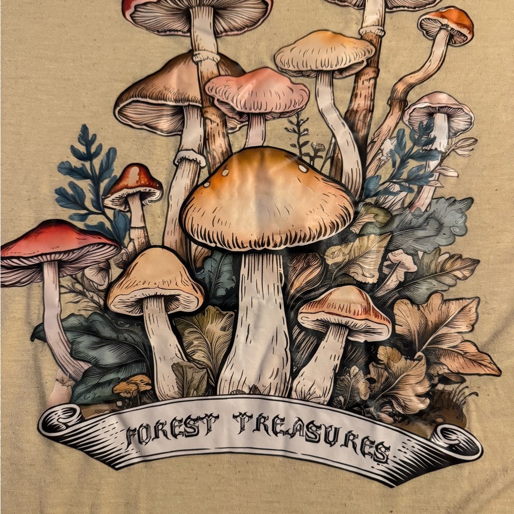 ROMWE Mushroom Casual Tee 🍄 🍄‍🟫